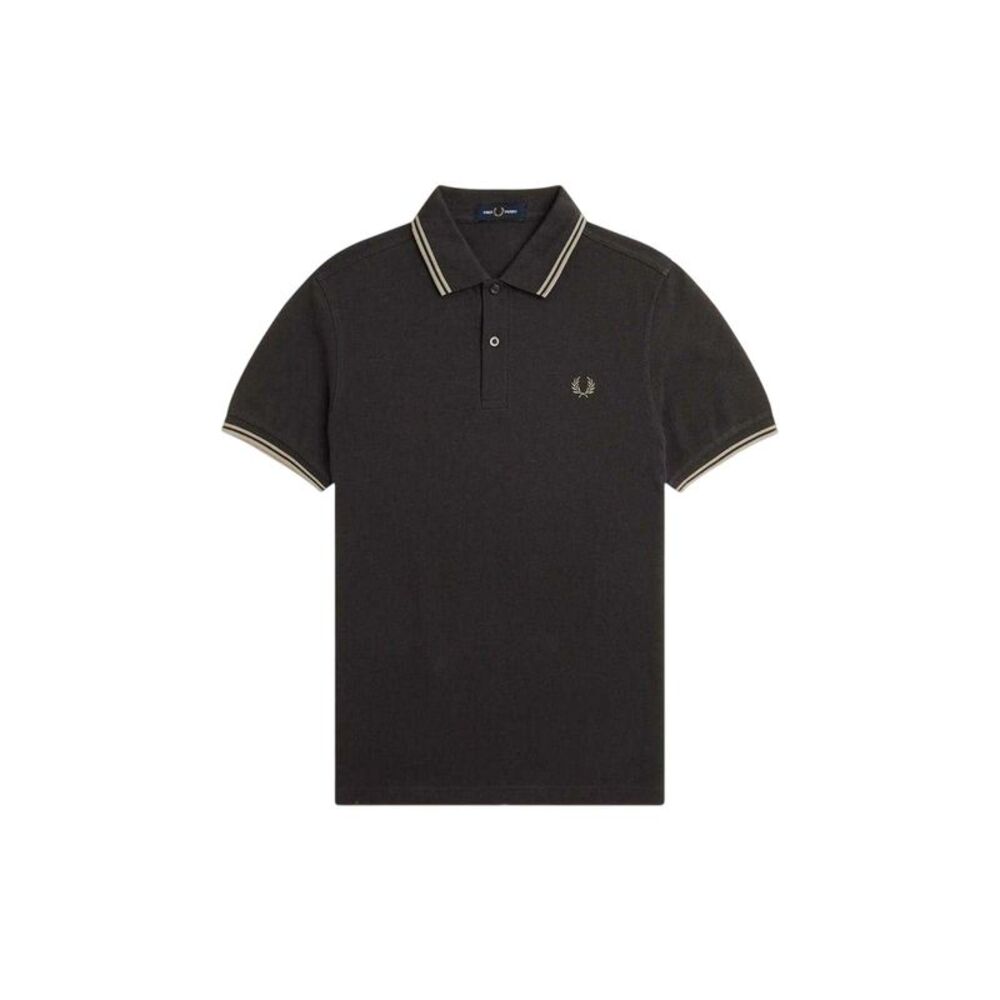 Fred Perry Mens Twin Tip Polo Shirt / Gray